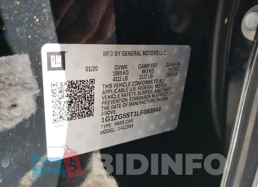 1G1ZG5ST1LF083844 Photo# 12