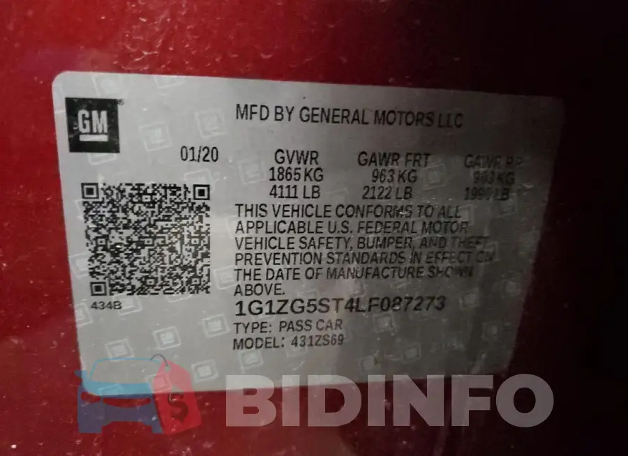 1G1ZG5ST4LF087273 Photo# 12