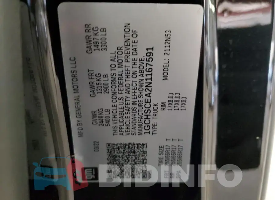 1GCHSCEA2N1167591 Photo# 13