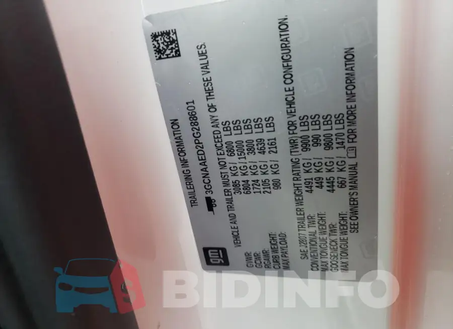 3GCNAAED2PG288601 Photo# 12
