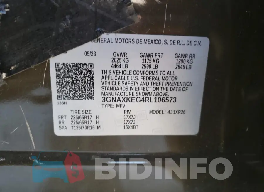 3GNAXKEG4RL106573 Photo# 12