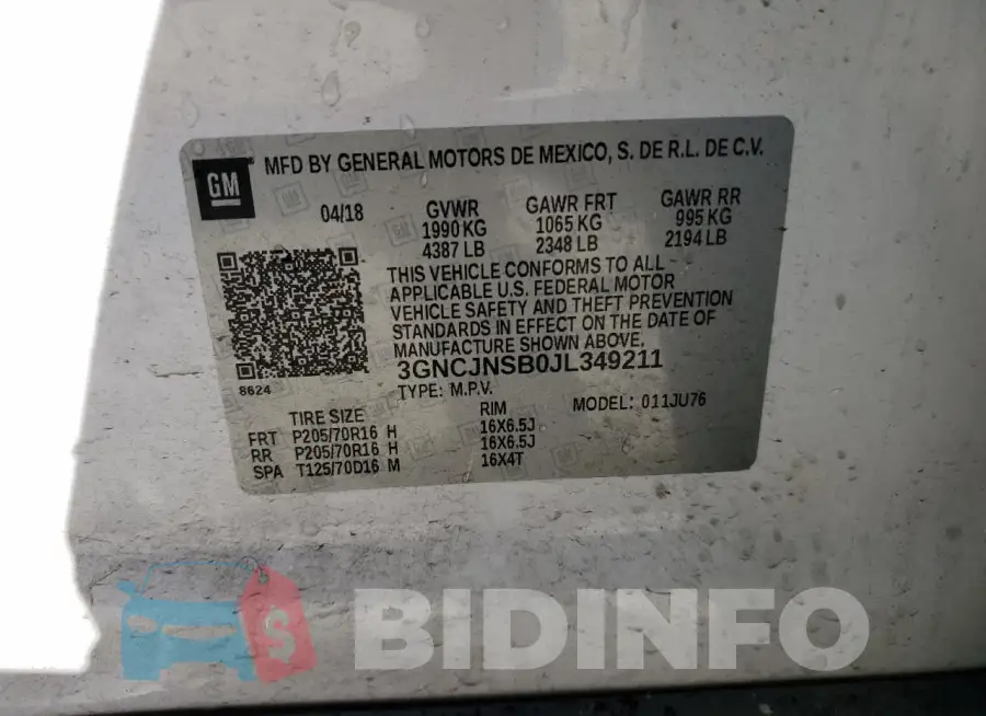 3GNCJNSB0JL349211 Photo# 12