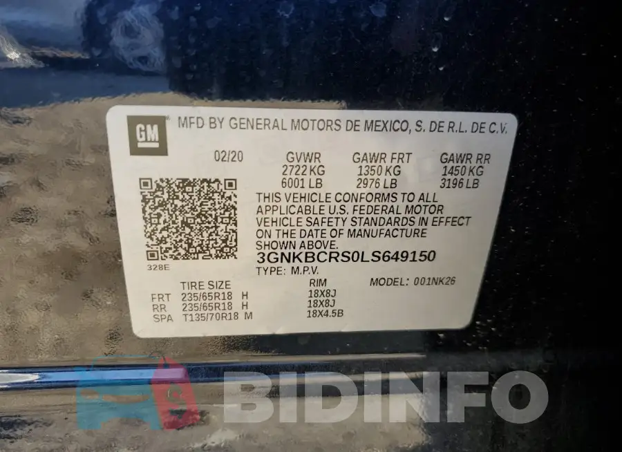 3GNKBCRS0LS649150 Photo# 13
