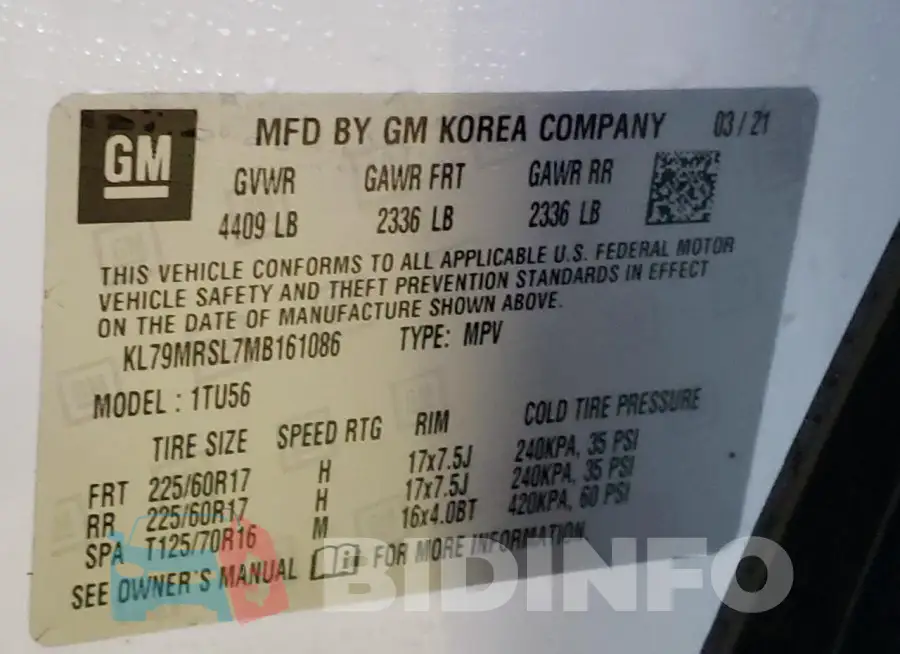 KL79MRSL7MB161086 Photo# 14