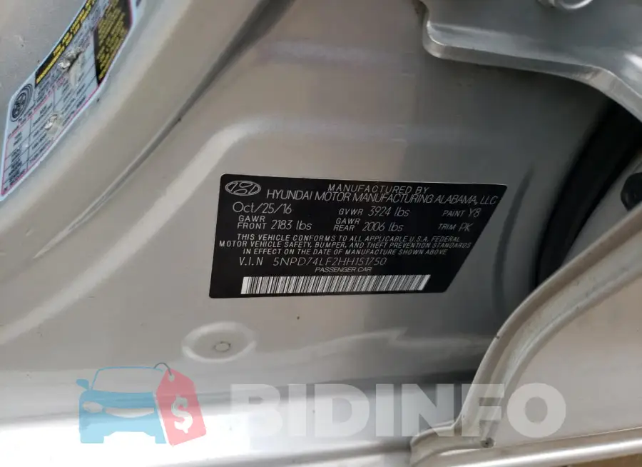 5NPD74LF2HH151750 Photo# 12
