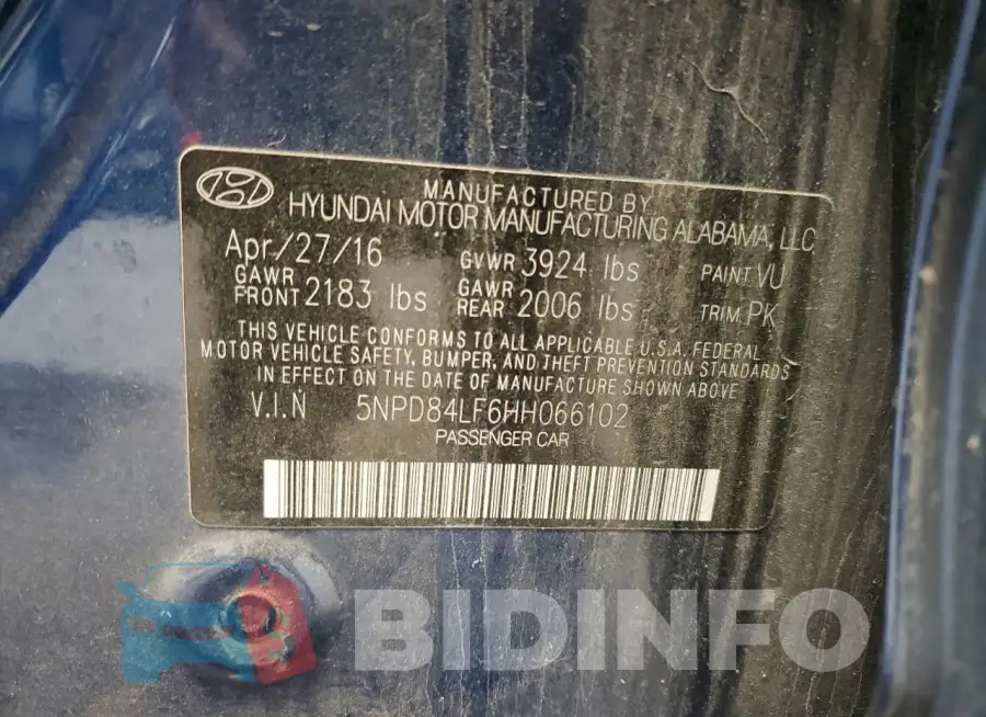 5NPD84LF6HH066102 Photo# 13