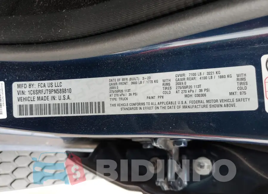1C6SRFJT9PN589810 Photo# 13