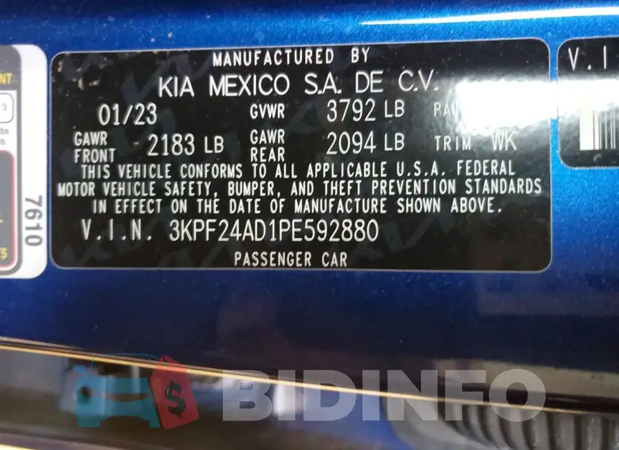 3KPF24AD1PE592880 Photo# 13