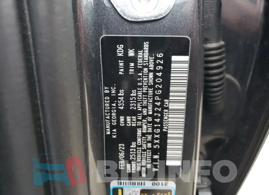 5XXG14J24PG204926 Photo# 12