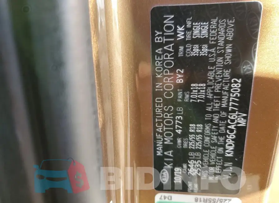 KNDP6CAC6L7775082 Photo# 13