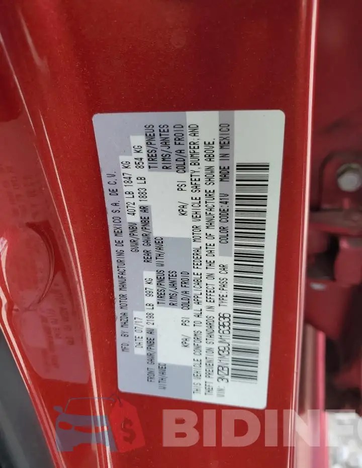 3MZBN1M39JM163536 Photo# 12