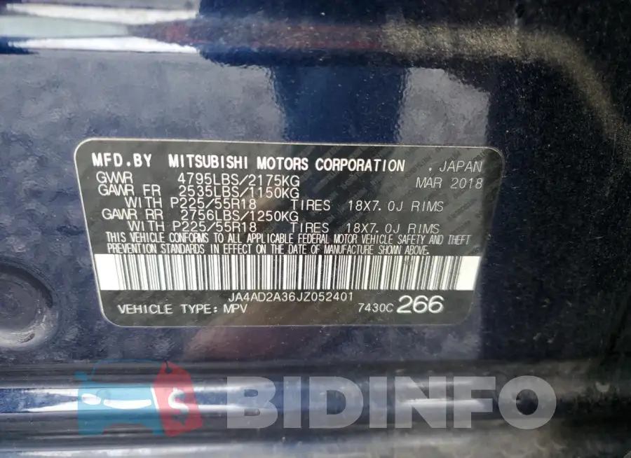 JA4AD2A36JZ052401 Photo# 13