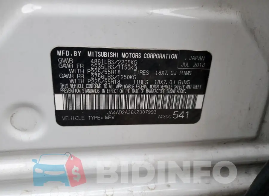 JA4AD2A36KZ007993 Photo# 12