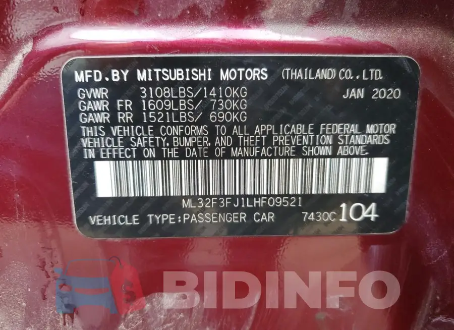 ML32F3FJ1LHF09521 Photo# 12