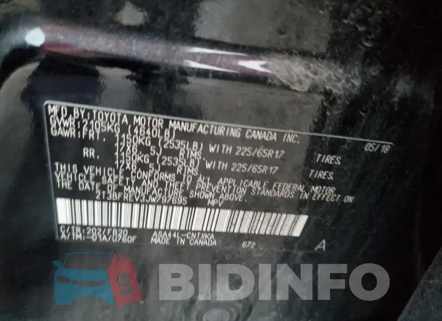 2T3BFREV3JW797695 Photo# 13