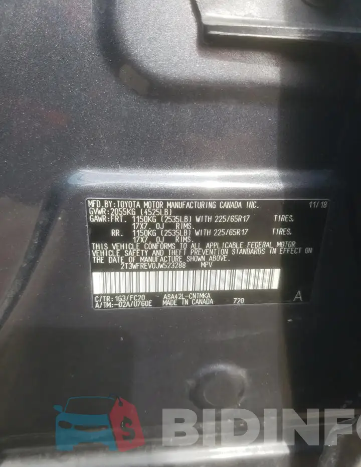 2T3WFREV0JW523288 Photo# 12