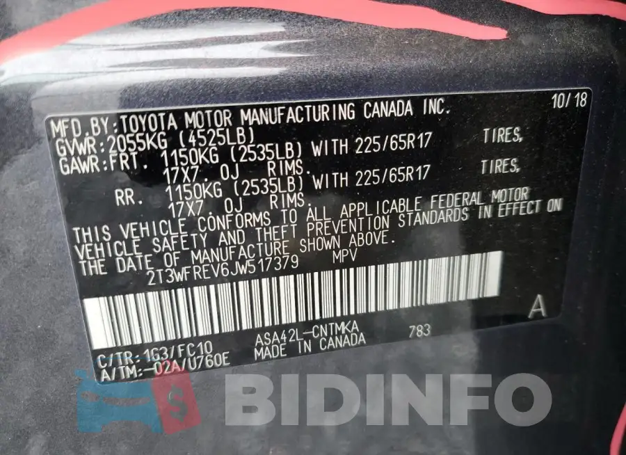 2T3WFREV6JW517379 Photo# 12
