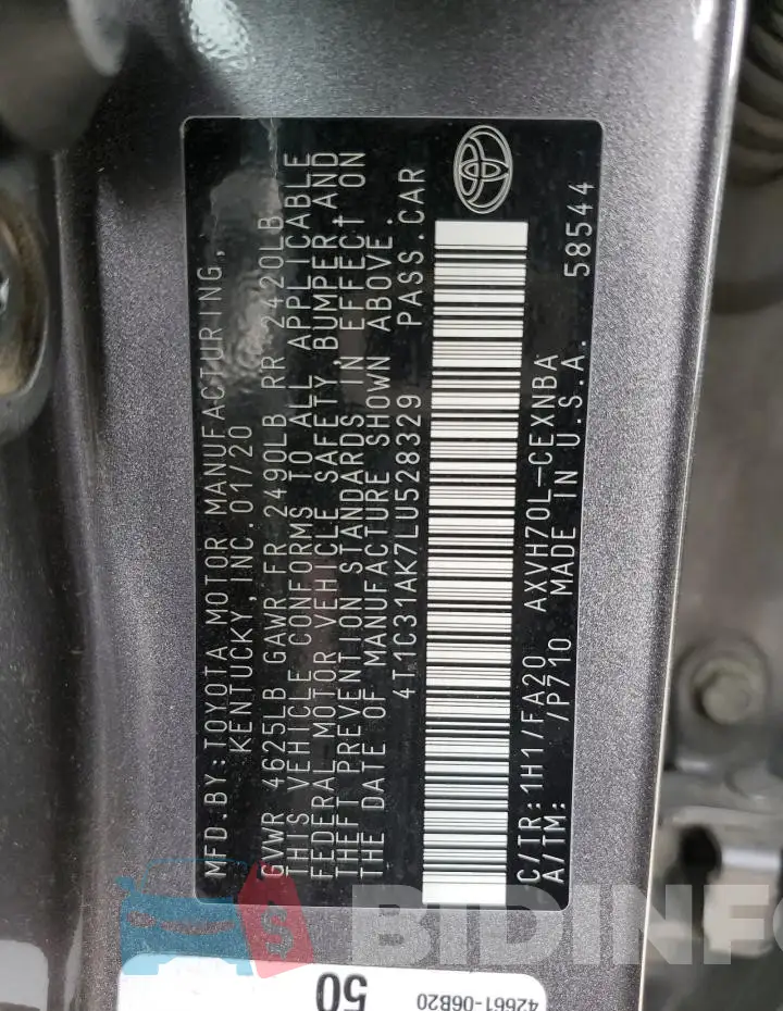4T1C31AK7LU528329 Photo# 12