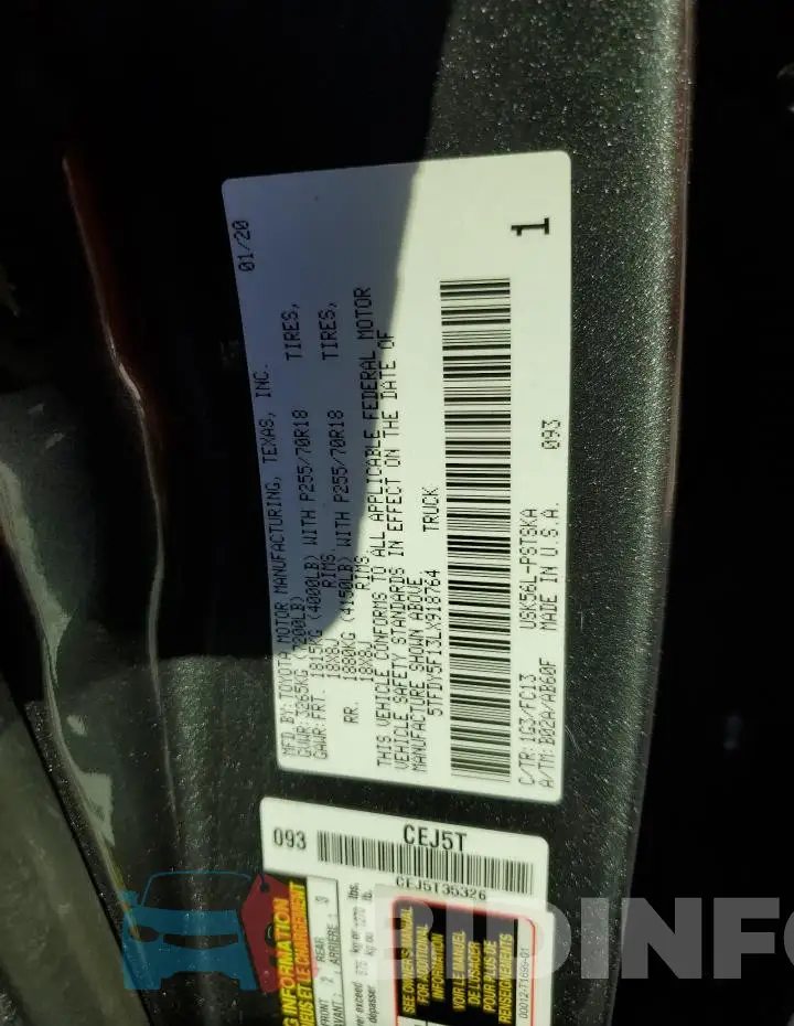 5TFDY5F13LX918764 Photo# 12