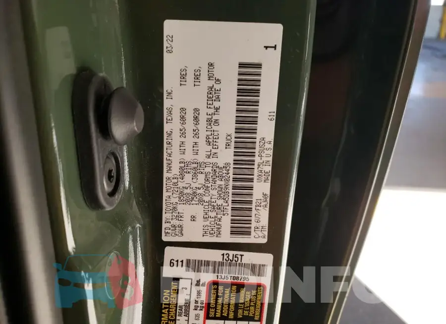 5TFLA5DB9NX024458 Photo# 12