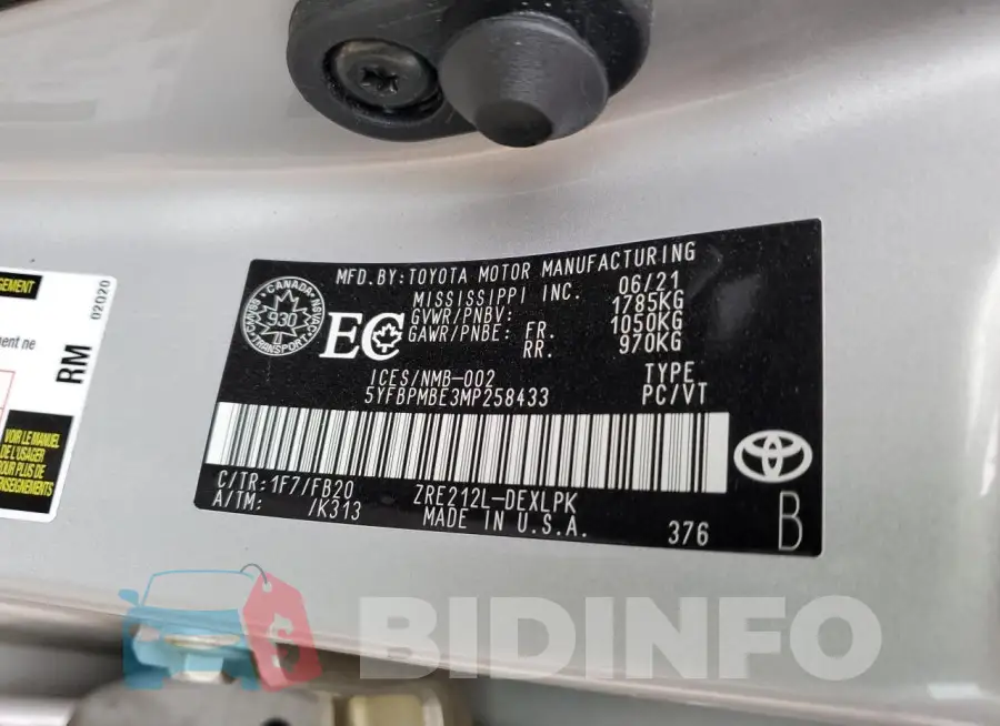 5YFBPMBE3MP258433 Photo# 13