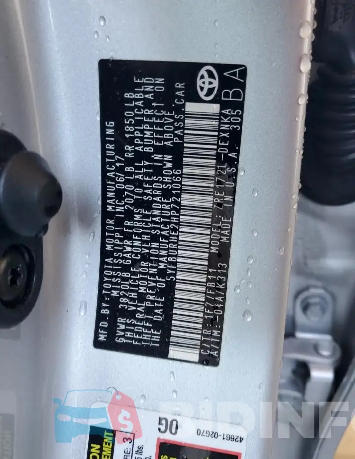5YFBURHE2HP721066 Photo# 12