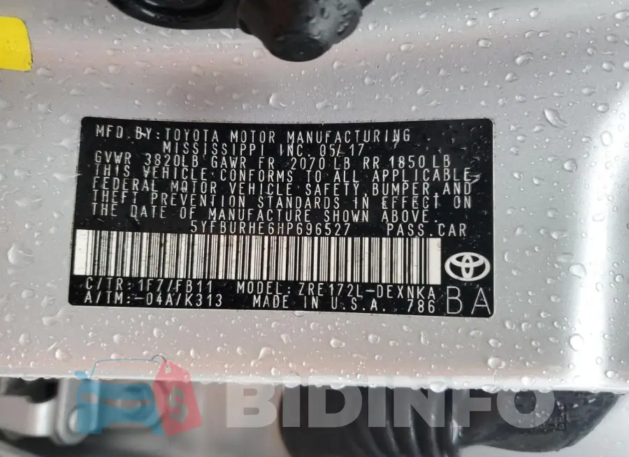5YFBURHE6HP696527 Photo# 12