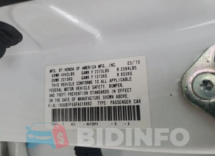 19UUB1F55FA019992 Photo# 12