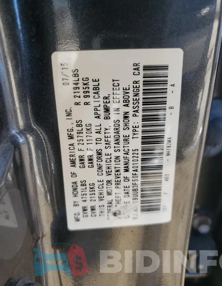19UUB3F50FA010225 Photo# 12