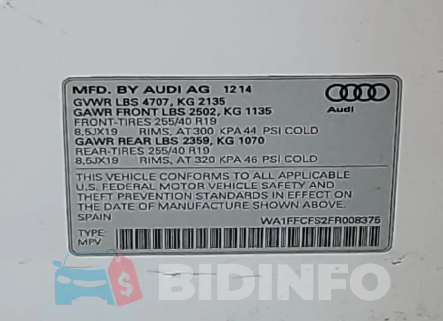 WA1FFCFS2FR008375 Photo# 12