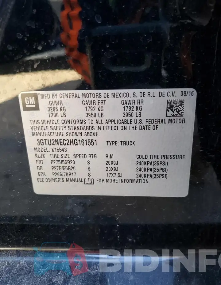 3GTU2NEC2HG161551 Photo# 12
