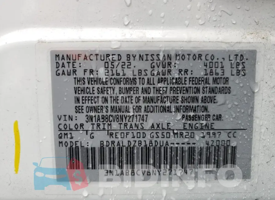 3N1AB8CV8NY271747 Photo# 12