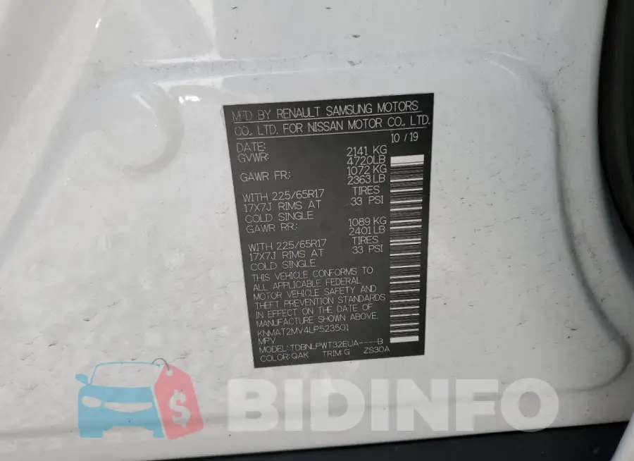KNMAT2MV4LP523501 Photo# 12