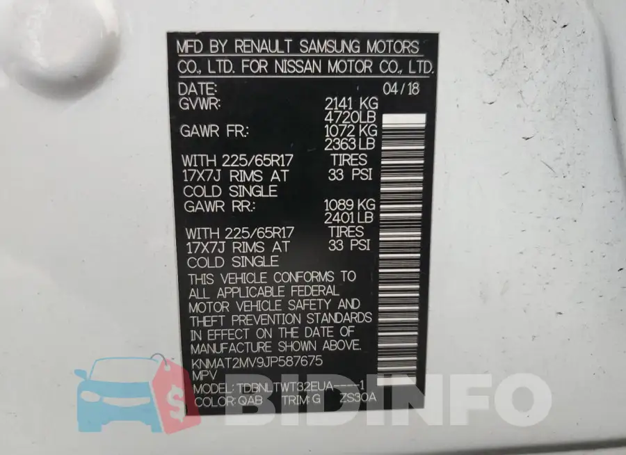 KNMAT2MV9JP587675 Photo# 14