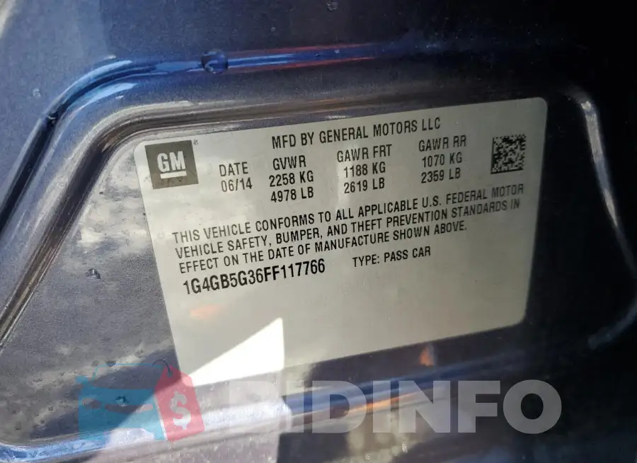 1G4GB5G36FF117766 Photo# 12