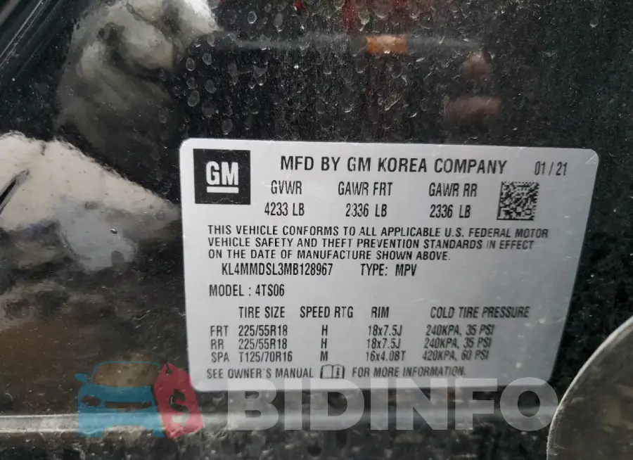 KL4MMDSL3MB128967 Photo# 13