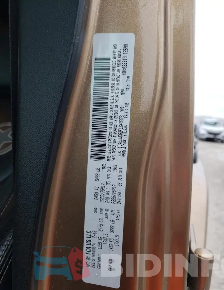1C4BJWDG2FL649872 Photo# 13