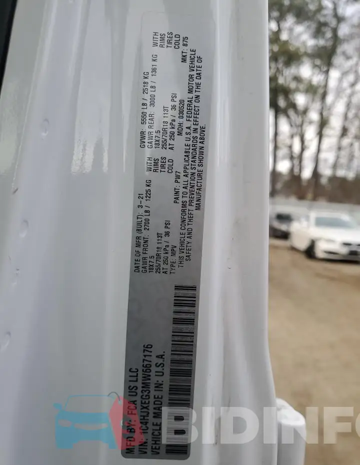 1C4HJXEG3MW667176 Photo# 13