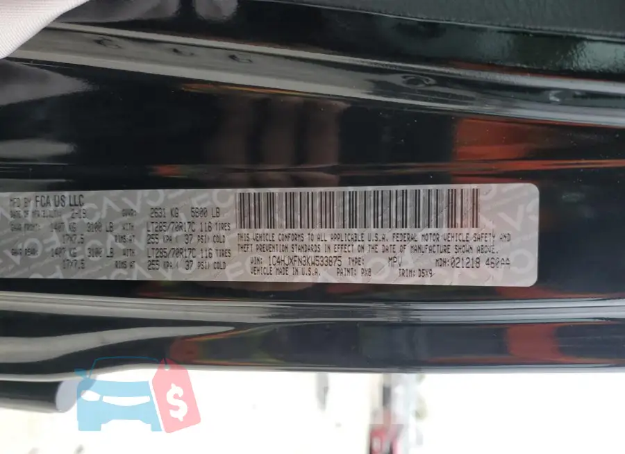 1C4HJXFN3KW533875 Photo# 12