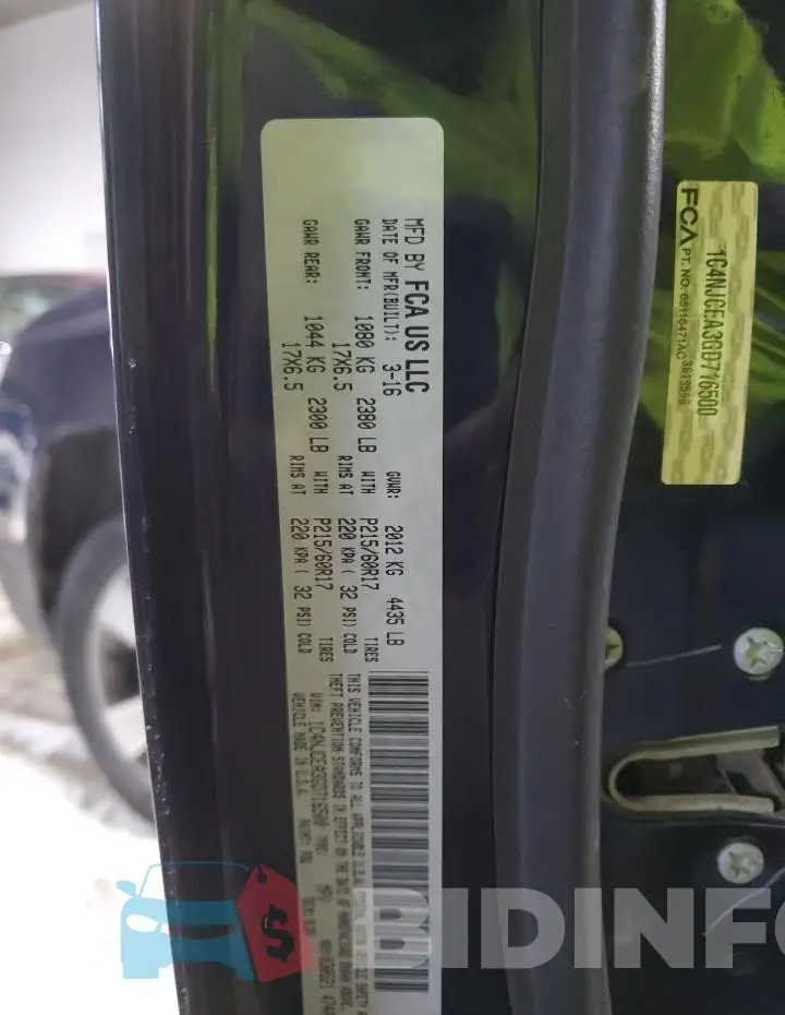 1C4NJCEA3GD716500 Photo# 12