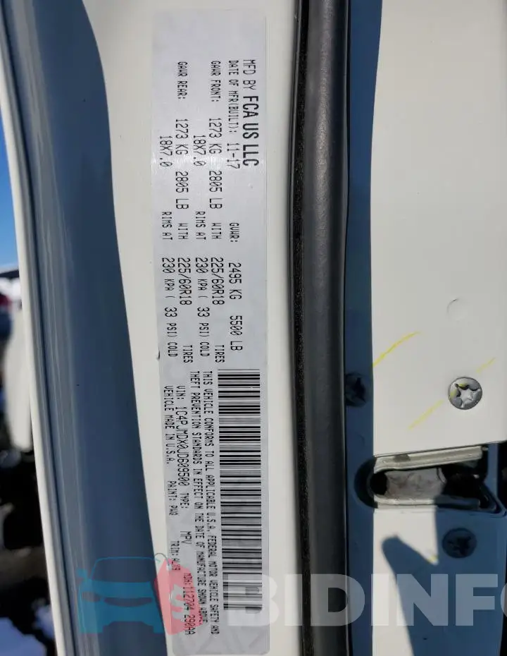 1C4PJMDX0JD609500 Photo# 12