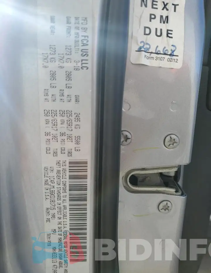 1C4PJMLB6KD181715 Photo# 12