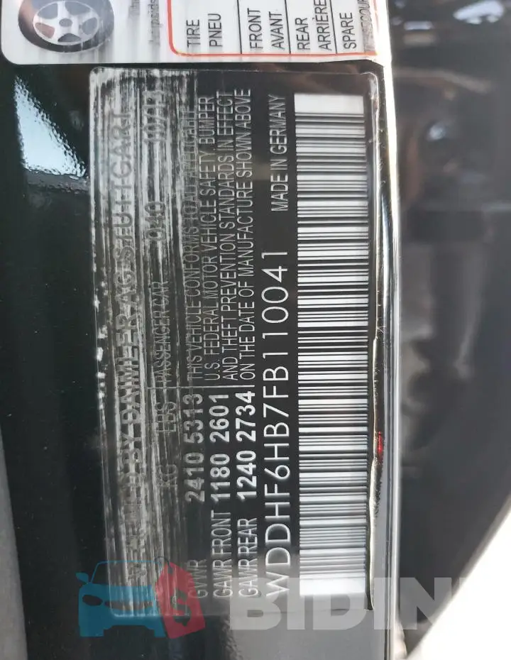 WDDHF6HB7FB110041 Photo# 12