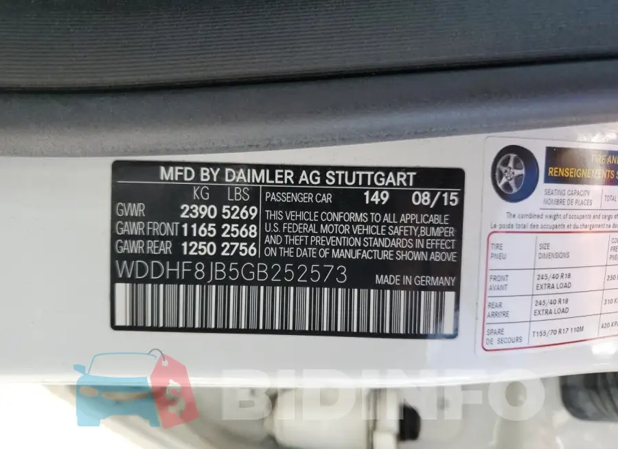 WDDHF8JB5GB252573 Photo# 13