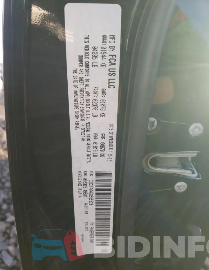 1C3CDFAA4GD555519 Photo# 13