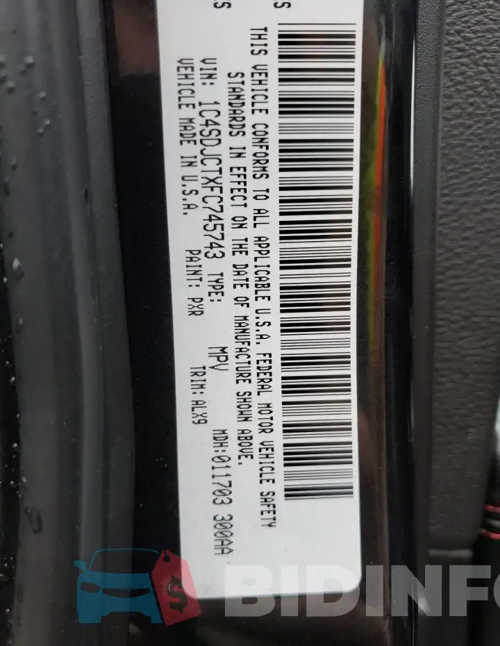 1C4SDJCTXFC745743 Photo# 14