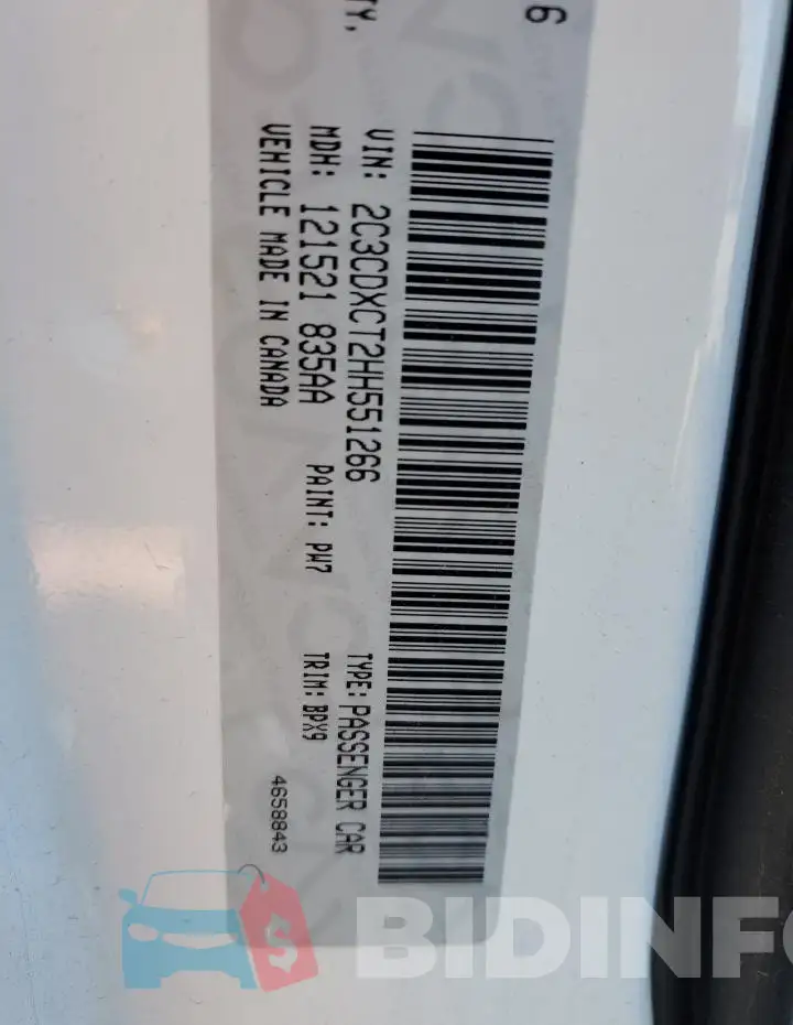 2C3CDXCT2HH551266 Photo# 12