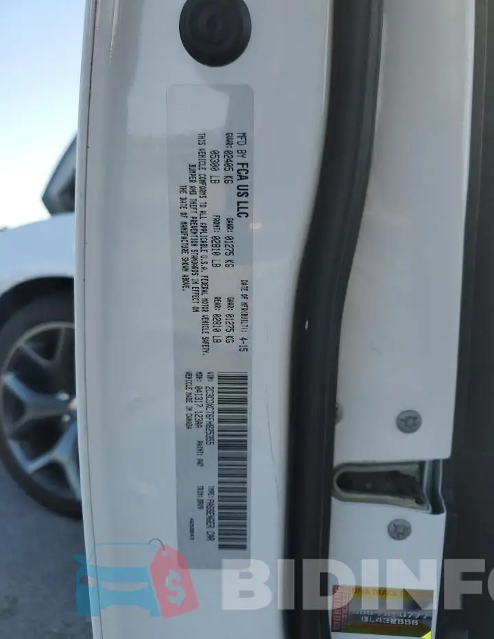 2C3CDXCT6FH825355 Photo# 12