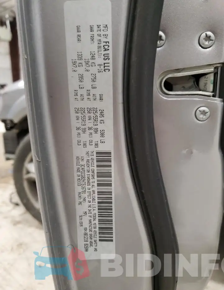 3C4PDCGB2HT516791 Photo# 13