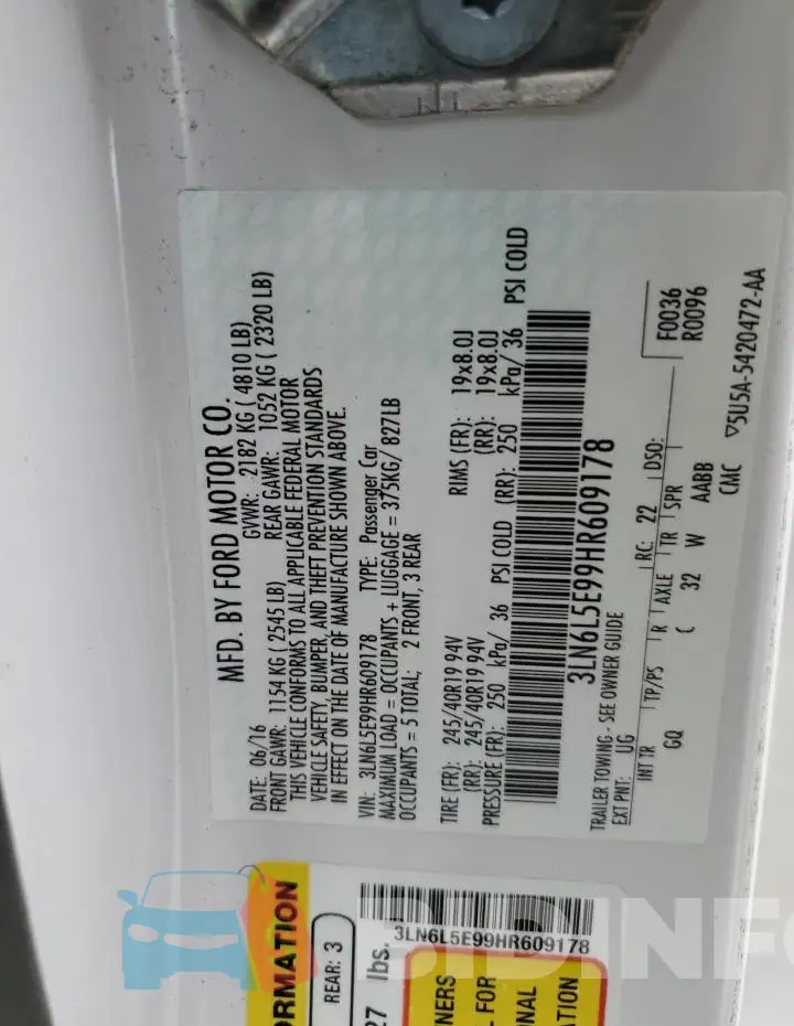 3LN6L5E99HR609178 Photo# 12